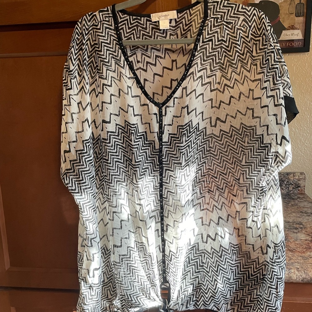CJ Banks Lightweight Blouse